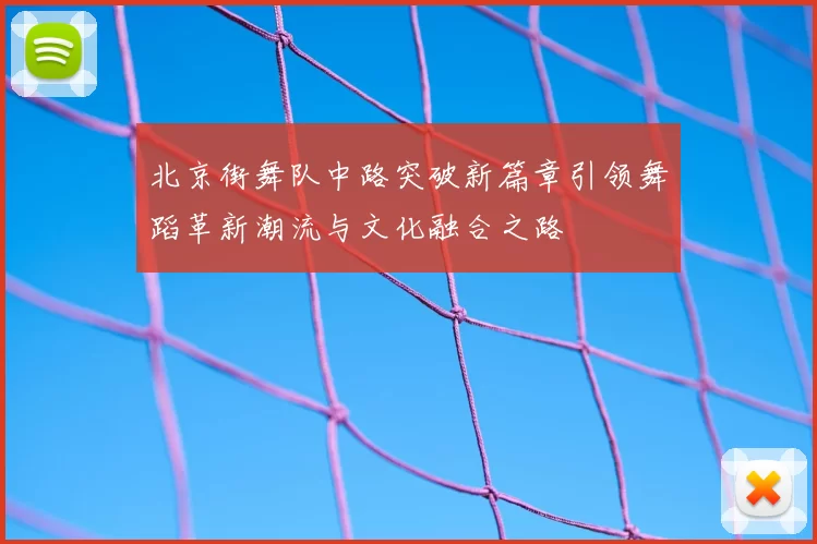 北京街舞队中路突破新篇章引领舞蹈革新潮流与文化融合之路
