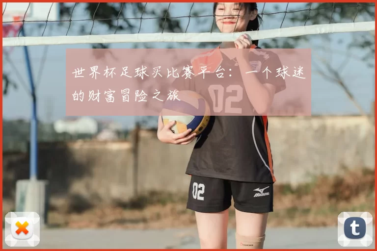 世界杯足球买比赛平台：一个球迷的财富冒险之旅