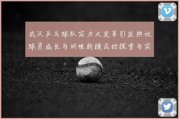 武汉乒乓球队实力大变革引发热议球员成长与训练新模式的探索与实践