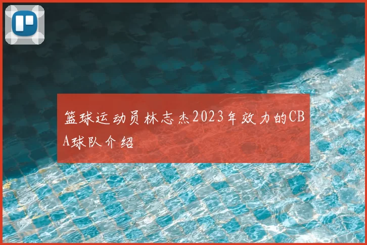 篮球运动员林志杰2023年效力的CBA球队介绍