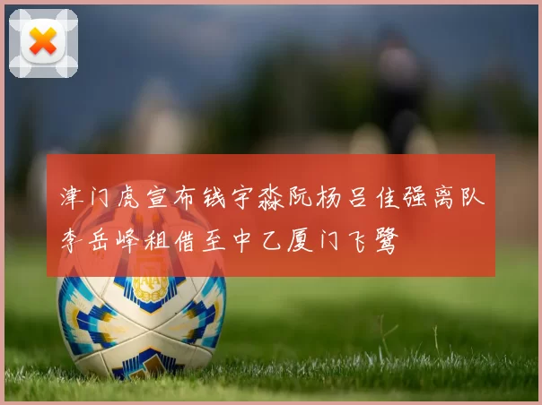 津门虎宣布钱宇淼阮杨吕佳强离队李岳峰租借至中乙厦门飞鹭